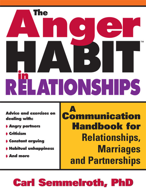 Title details for The Anger Habit in Relationships by Carl Semmelroth Semmelroth - Wait list